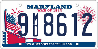 MD license plate 9MD8612