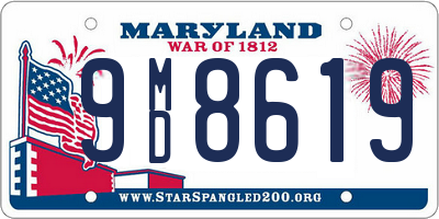 MD license plate 9MD8619