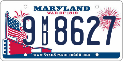 MD license plate 9MD8627