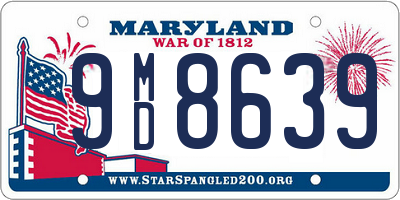 MD license plate 9MD8639