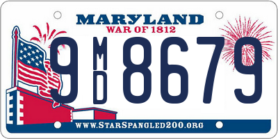 MD license plate 9MD8679