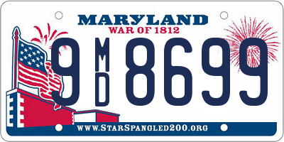 MD license plate 9MD8699