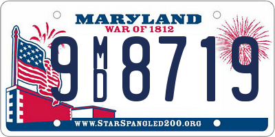 MD license plate 9MD8719