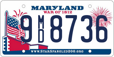 MD license plate 9MD8736