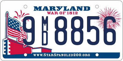 MD license plate 9MD8856