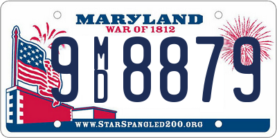 MD license plate 9MD8879