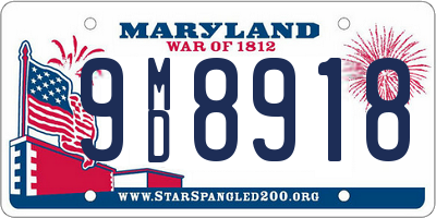 MD license plate 9MD8918