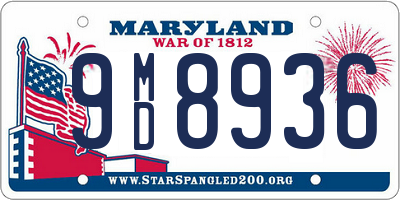 MD license plate 9MD8936