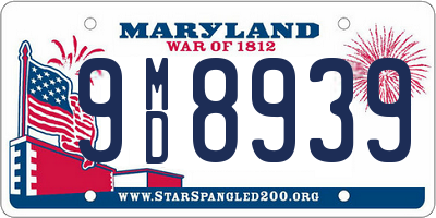 MD license plate 9MD8939