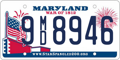 MD license plate 9MD8946