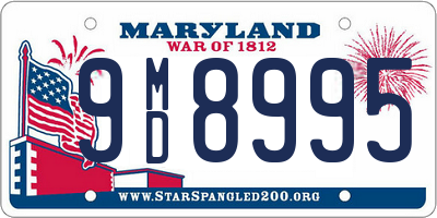 MD license plate 9MD8995