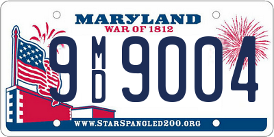 MD license plate 9MD9004