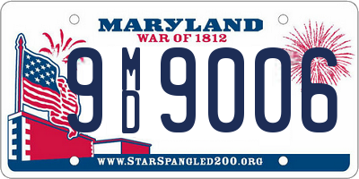 MD license plate 9MD9006