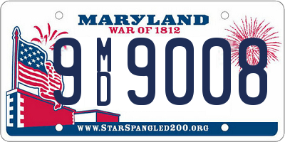 MD license plate 9MD9008