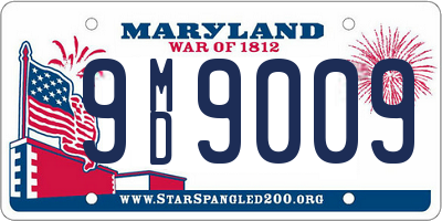 MD license plate 9MD9009