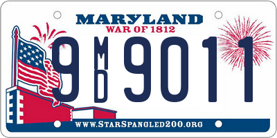 MD license plate 9MD9011