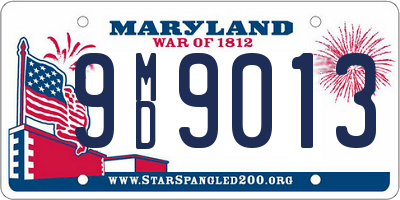 MD license plate 9MD9013