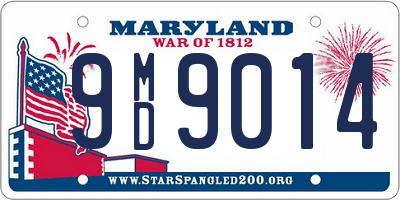 MD license plate 9MD9014