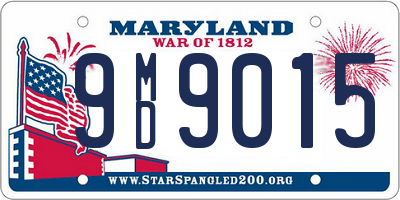 MD license plate 9MD9015