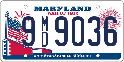 MD license plate 9MD9036