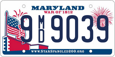 MD license plate 9MD9039