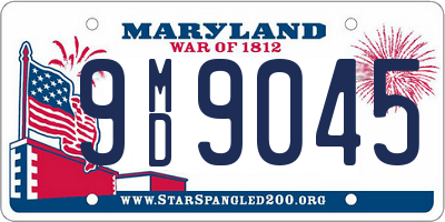 MD license plate 9MD9045