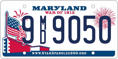 MD license plate 9MD9050