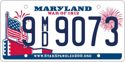 MD license plate 9MD9073