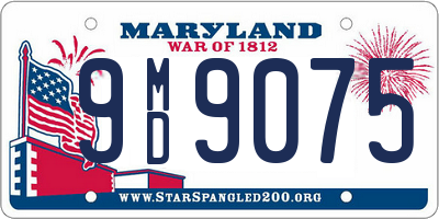 MD license plate 9MD9075