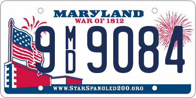 MD license plate 9MD9084