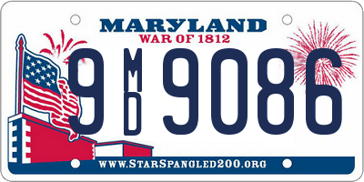 MD license plate 9MD9086