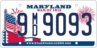 MD license plate 9MD9093