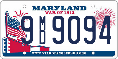 MD license plate 9MD9094