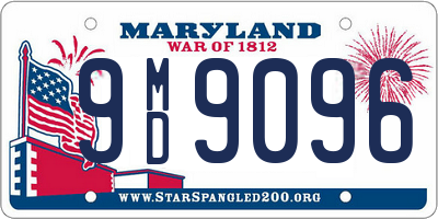 MD license plate 9MD9096