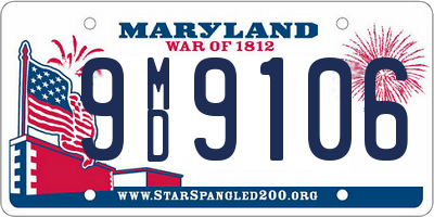 MD license plate 9MD9106