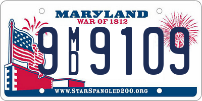 MD license plate 9MD9109