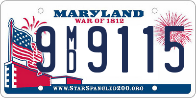 MD license plate 9MD9115