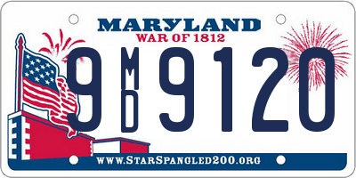 MD license plate 9MD9120