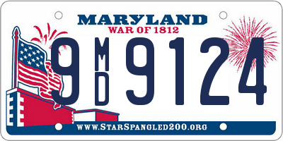 MD license plate 9MD9124