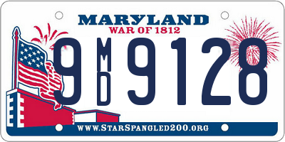 MD license plate 9MD9128