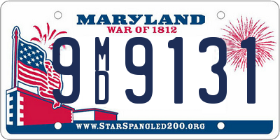 MD license plate 9MD9131