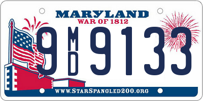 MD license plate 9MD9133