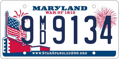 MD license plate 9MD9134