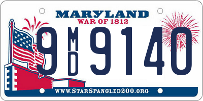 MD license plate 9MD9140