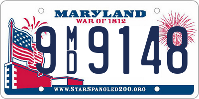 MD license plate 9MD9148