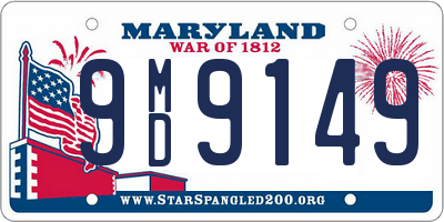 MD license plate 9MD9149