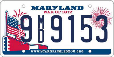 MD license plate 9MD9153