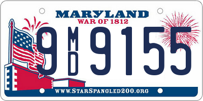 MD license plate 9MD9155