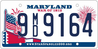 MD license plate 9MD9164
