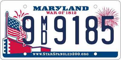 MD license plate 9MD9185